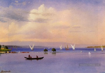  Pays Peintre - Sur le lac luminisme paysage marin Albert Bierstadt